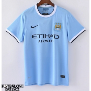 Manchester City 2013-2014 Retro Domácí Dres Krátký Rukáv Manchester City 2013-2014 Retro Domácí Dres Krátký Rukáv